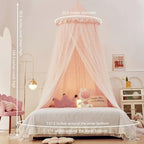 Princess Bed Canopy for Girls, Double Layer Canopy Fits Twin/Full Bed - Image 4