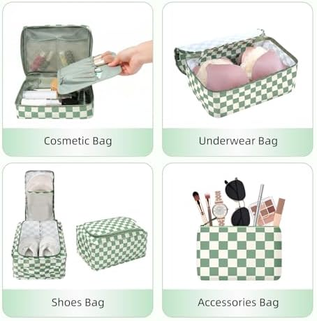 BAGAIL 8 Set Packing Cubes Luggage Packing Organizers - Image 4