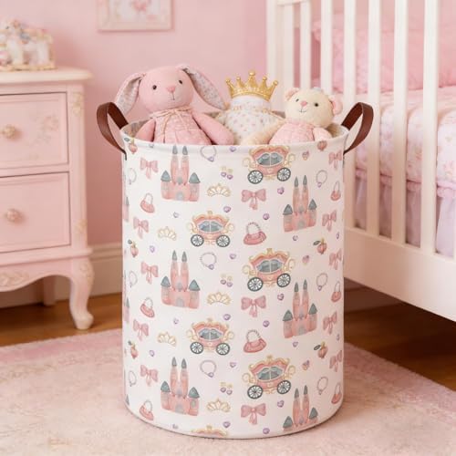Princess hamper, Girl Laundry Basket, Baby Nursery Hamper, Waterproof foldable - Image 7