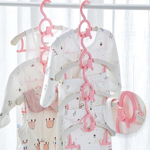 Baby Clothes Hangers 50 Pack, Plastic Kids Hangers Space Saving - Image 2