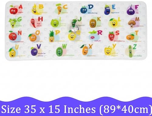 BEEHOMEE Polyvinyl Chloride Bath Mat, XL Size, 35x16 inch, Textured Pattern - Image 4