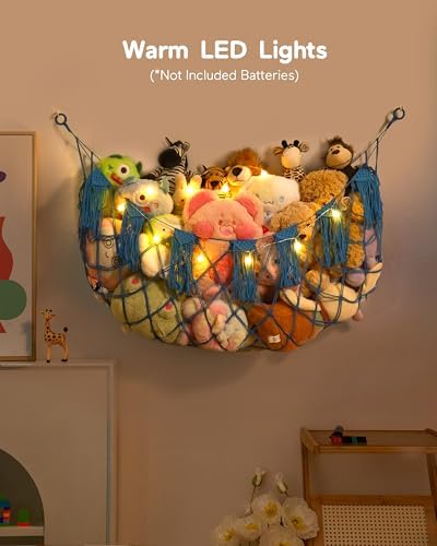 Boho Stuffed Animal Hammock, Corner or Falt Wall Hanging - Image 3