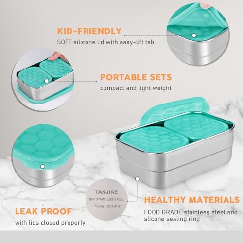 Tanjiae Small Stainless Steel Lunch Containers - Image 3