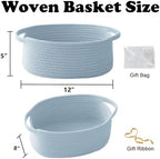 Blue Woven Rope Basket - Image 2