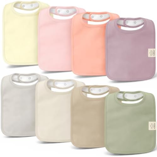 KeaBabies 8-Pack Organic Baby Bibs by KeaBabies