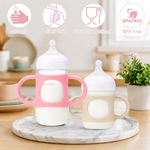BUSOHA 2 Pack Silicone Sleeves for Avent Natural Baby Bottle - Image 3