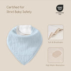 8 Pack Muslin Baby Bandana Bibs - Image 5