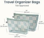 Tiny Twinkle Diaper Bag Organizing Pouches | 2 Pack Mess-Proof Travel Organizer - Image 4