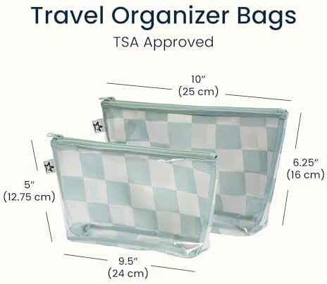 Tiny Twinkle Diaper Bag Organizing Pouches | 2 Pack Mess-Proof Travel Organizer - Image 4