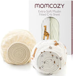Momcozy Mini Crib Sheets 38"x26", Pack and Play Sheet by Momcozy