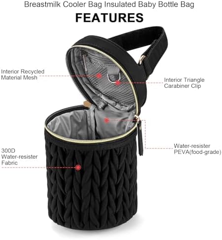 Accmor Breastmilk Cooler Bag, Insulated Baby Bottle Cooler Tote Bags - Image 5