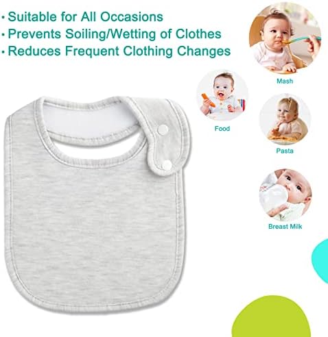 Baby Bibs Soft and Absorbent Cotton Bandana Bibs Set - Image 2