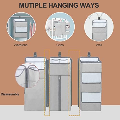 Hanging Diaper Caddy Organizer for Baby Crib - Image 4