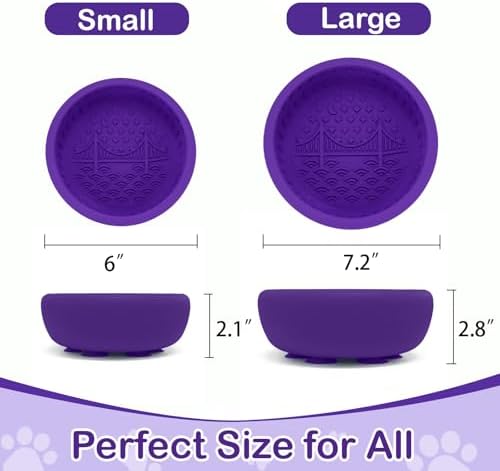 Dog Lick Bowl, BPA Free Silicone Slow Feeder Licking Mat - Image 5