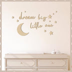 Briwooody 15 Pcs Dream Big Little One Moon Stars Nursery Decor, Wood Color - Image 5