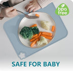 Silicone Placemat for Toddles Kids Non-Slip Reusable Portable Kids Placemats - Image 7