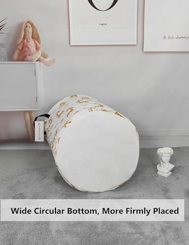 Foldable Waterproof Round Fabric Laundry Basket Home - Image 6
