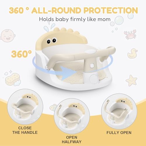 Baby Bath Seat for Babies 6 Months & Up Sitting Up - Image 4