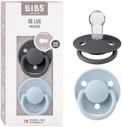 BIBS Pacifiers - De Lux Collection | BPA-Free Baby Pacifier | Made in Denmark | by BIBS