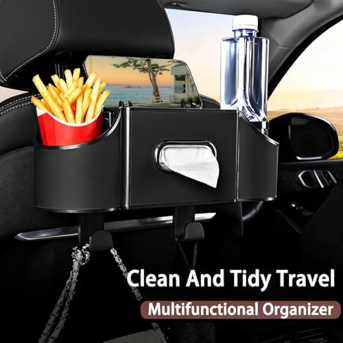 Back Seat Car Organizer, 4 in 1 Multifunctional Car Back Seat Storage Box - Image 2