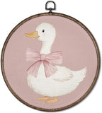GWFSJYU Coquette Pink Duck Framed Wall Art, Duck Nursery Decor, Cute Ducks by Unknown