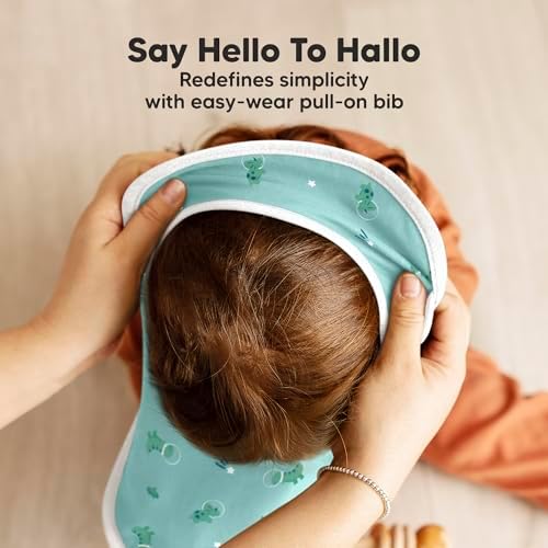 KeaBabies 8-Pack Bibs for Baby Girls, Boys Pullover Baby Bibs 6-36M - Image 4