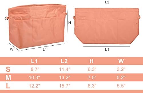 Vercord Handbag Purse Tote Pocketbook Organizer Insert Zipper Closure 11 - Image 2
