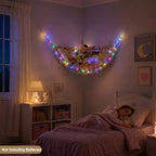 Stuffed Animals Hammock with LED Light Toy Net Room Decor Corner Storage - Image 3