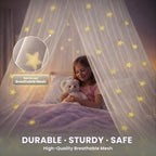 Bollepo Bed Canopy for Girls Bed - Image 4