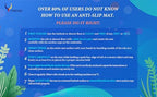YINENN Bath and Shower Safety Mats 40x16 inch, Non Slip - Image 2