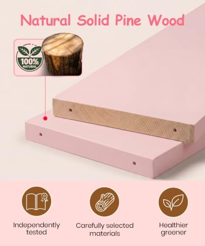 24 Inch Nursery Book Shelves for Wall - Image 5