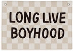 Lacama Long Live Boyhood Boys Room Decor, Boy Nursery Decor by Lacama