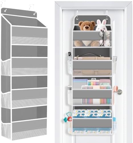 Over the Door Organizer, 4 Large Pocket Hanging Storage by Unknown