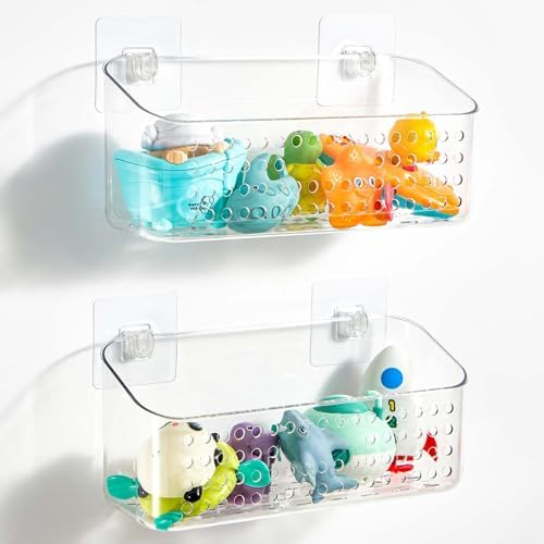 Bath Toy Storage 2 Pack, Large Bathtub Toy Holder Shower Caddy by Eunion