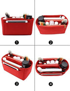 LEXSION Felt Purse Organizer Insert, Tote Bag Shaper Dividers - Image 5