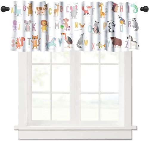 Kids ABC Alphabet Valance Curtains by DDCBNS