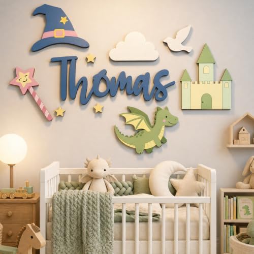 Personalized Wooden Name Sign for Nursery by Challengebutfun