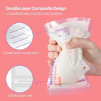 Nuliie 80 Pcs Breastmilk Storage Bags Freezer BPA-Free - Image 4