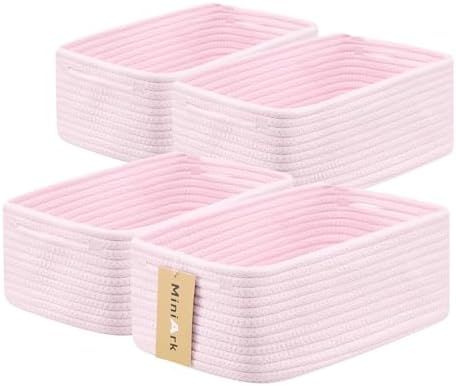 MiniArk Small Storage Baskets for Organizing | Closet Organizer Bins | Shelf by MiniArkStorageBasketsHome