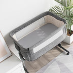 2 Pack Bassinet Sheets Fitted Waterproof White & Grey - Image 6
