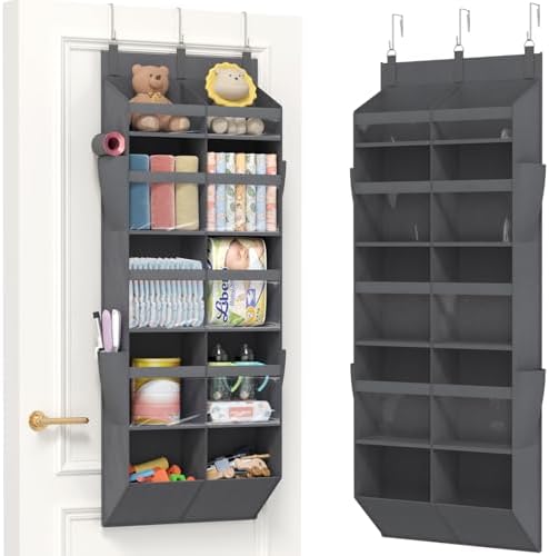 Lifewit 1 Pack Over the Door Organizer 10 Section Hanging Storage Dark Gray by Lifewit