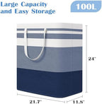 BlissTotes 3-Pack Laundry Basket, Collapsible Laundry Hamper - Image 2