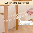 KLOGTSIND Magnetic Curtain Tiebacks, 6 Pack Wood Bead Curtain Holdbacks - Image 6
