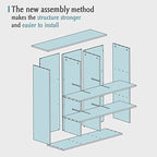 OSCHF 9-Cube Storage Shelf Bookcase - Image 6