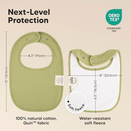 KeaBabies 8-Pack Baby Bibs for Drooling and Teething - Image 3
