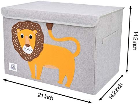 Large Toy Box Storage with Lid, Foldable Fabric Toy Chest Storage - Image 3