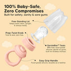 KeaBabies Baby Fruit Feeder 2pk, Silicone Baby Food Feeder - Image 3
