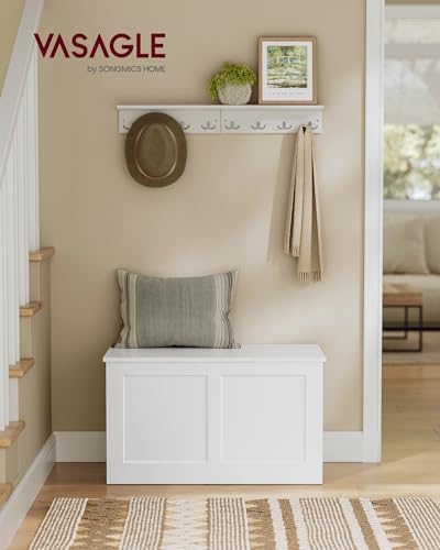 VASAGLE Storage Chest with 2 Safety Hinges, 15.7 x 31.5 x 18.3 Inches - Image 2