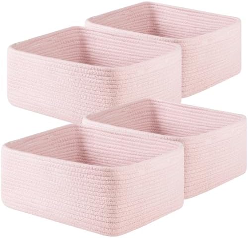 OIAHOMY 4 Pack 14.17 * 11.02 * 6.3IN Storage Baskets by MasterofSpaceOptimization