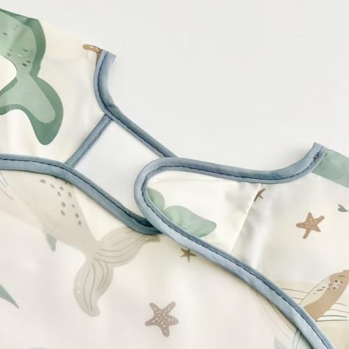 PandaEar 5 Pack Baby Long Sleeve Bibs| Waterproof Full Sleeve Bib - Image 6